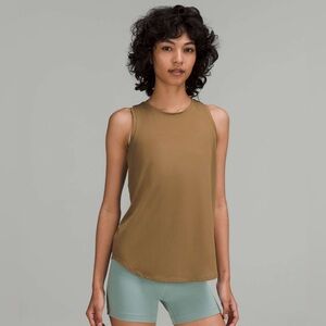 Lululemon High-Neck Running Training Tank Top Artifact Khaki Size 4